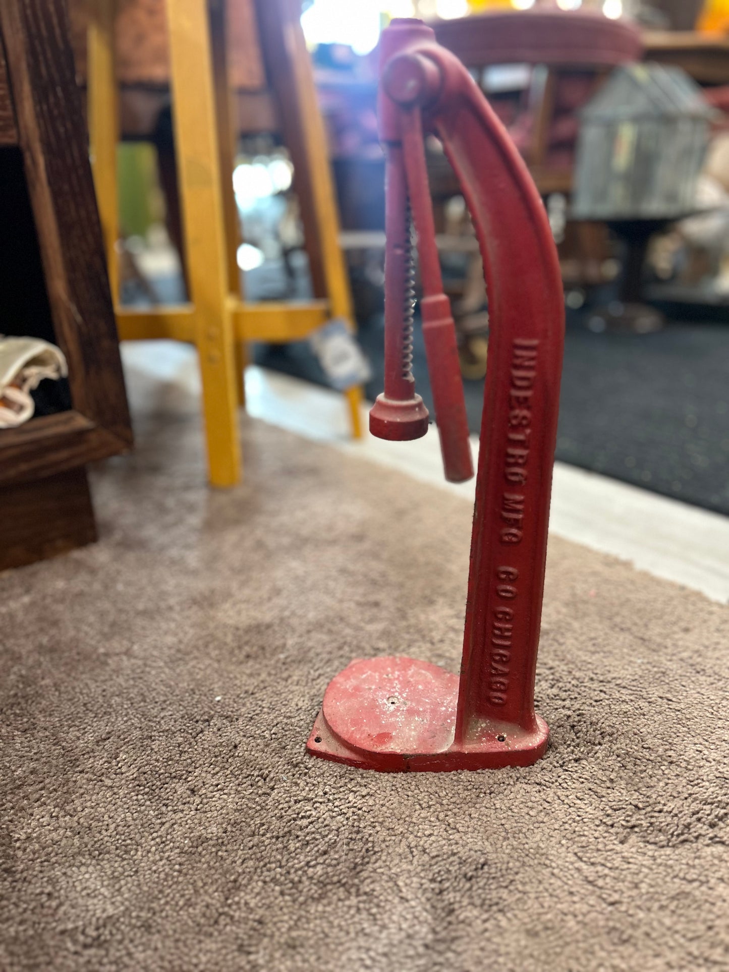 Vintage Indestro Mfg. Cast Iron Bottle Capper Tool