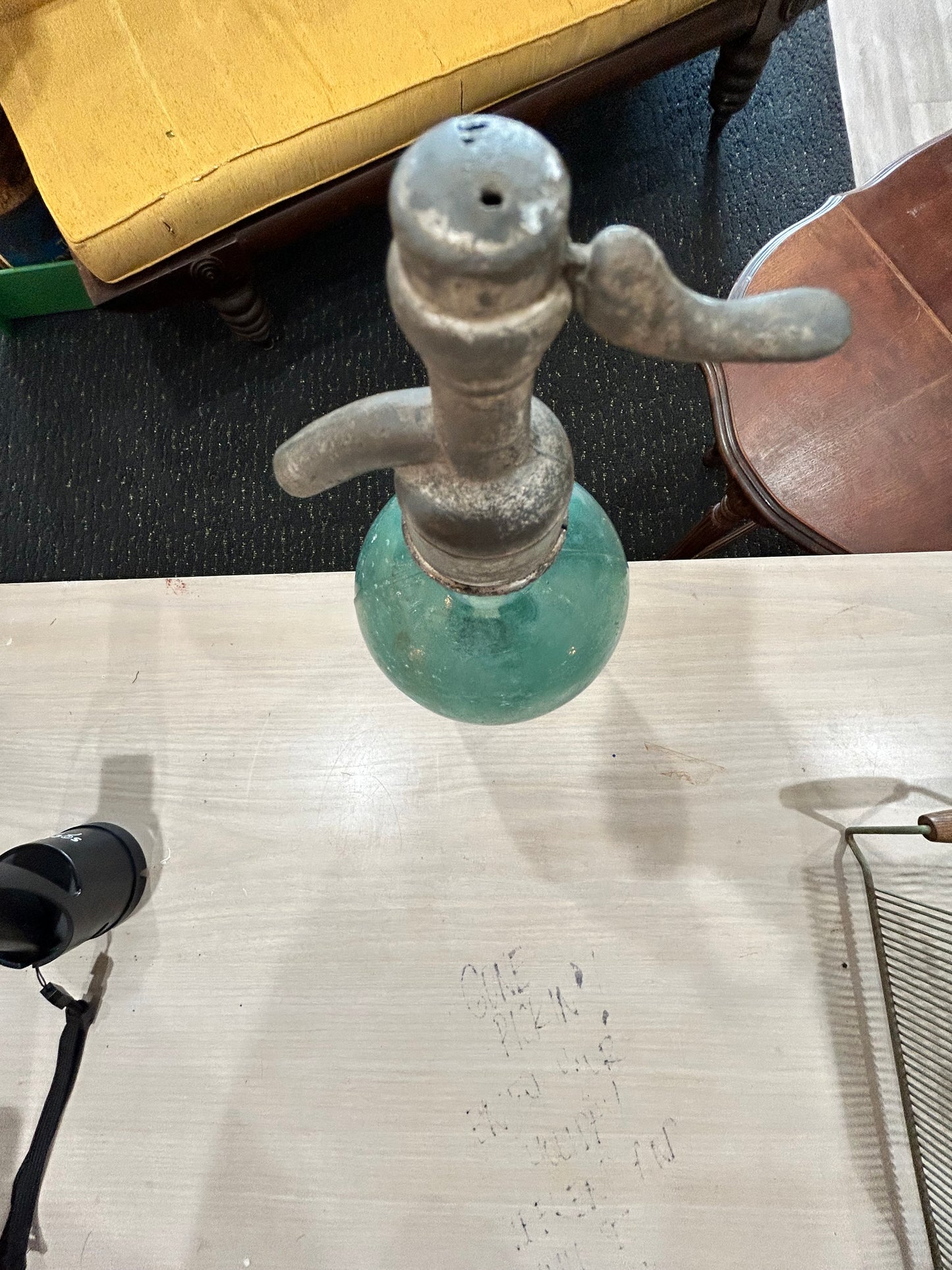 Vintage 1930’s Aqua Glass Seltzer Bottles