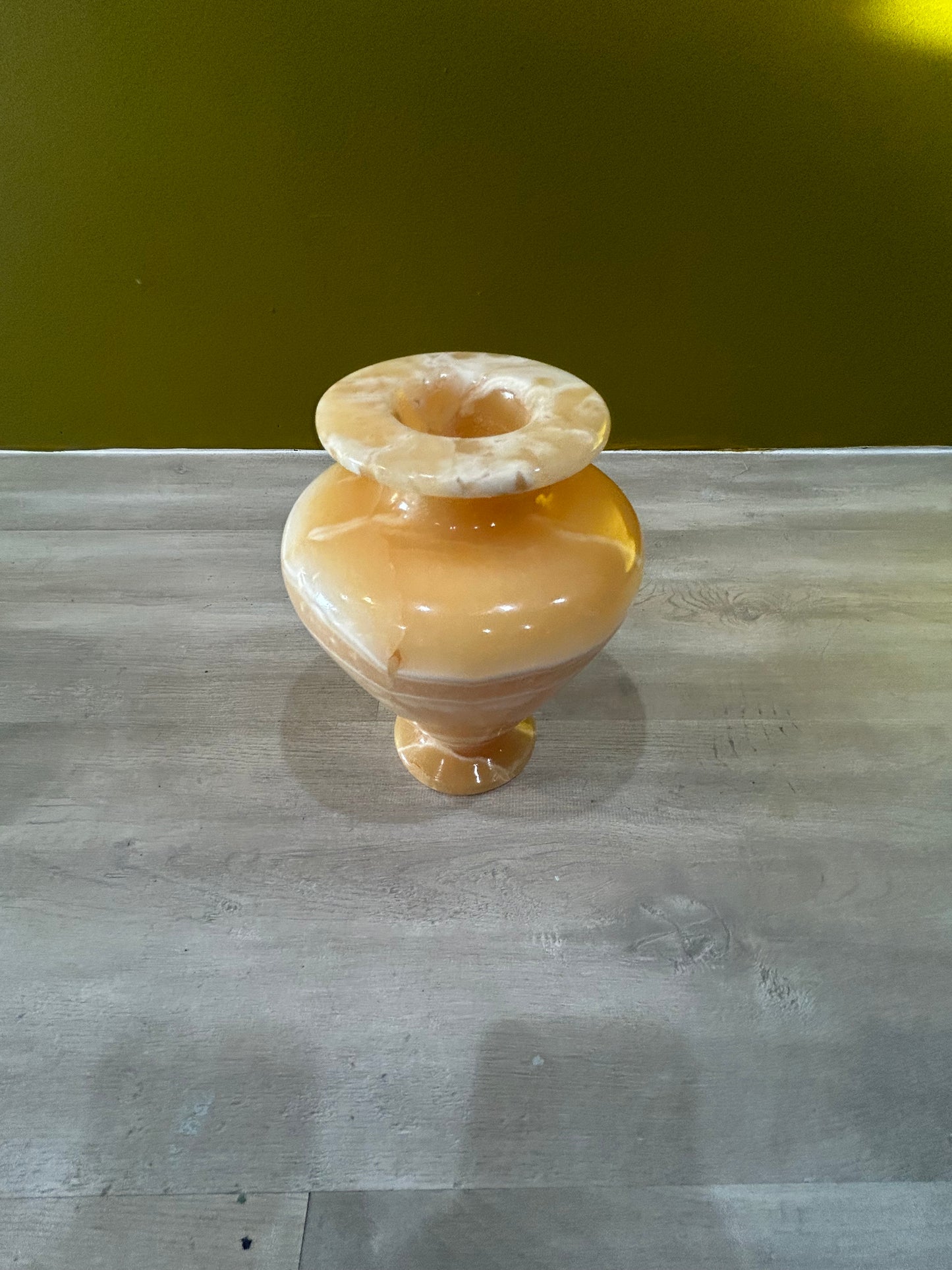 Alabaster Stone Egyptian Hand Carved Vase