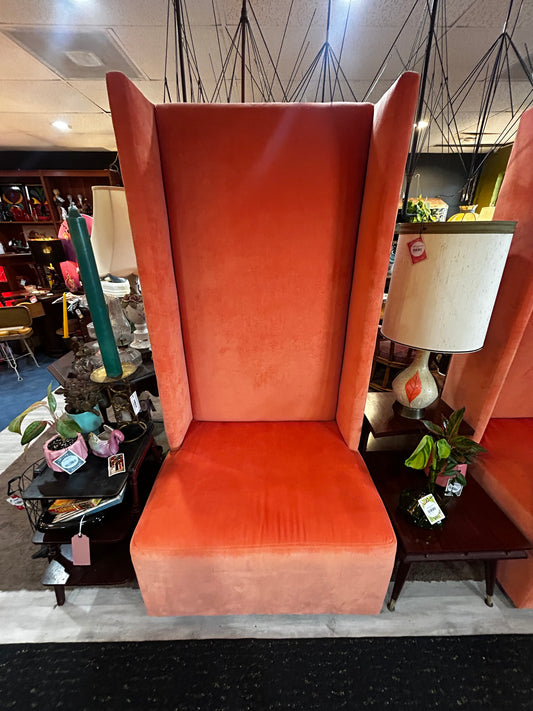 Custom Orange MCM 6 Ft Tall Back Chairs