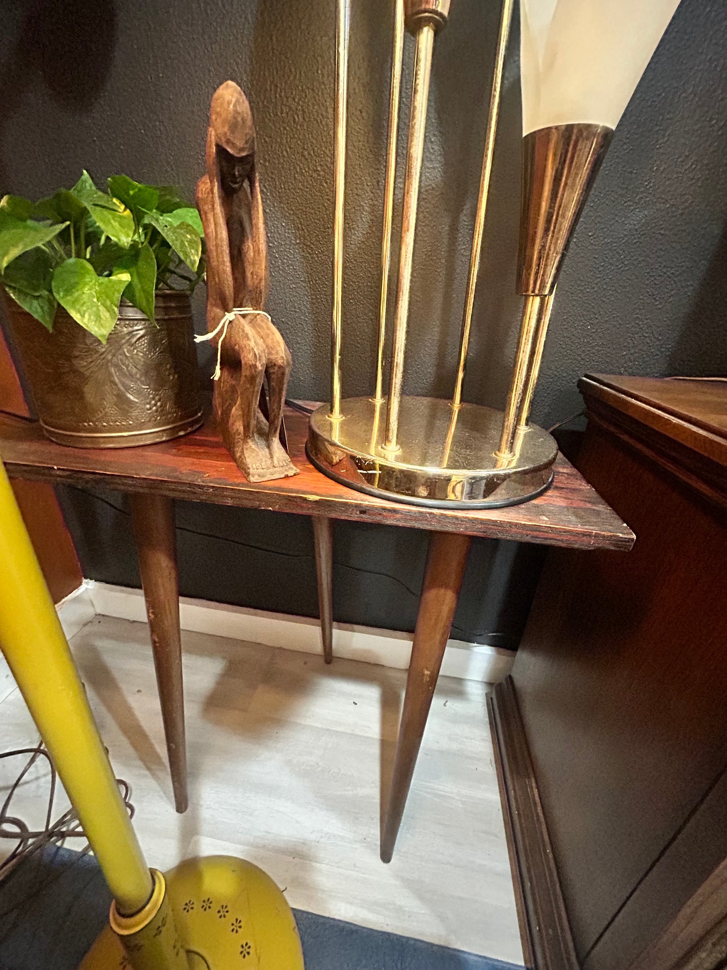 Vintage MCM 3 Legged Wall Table