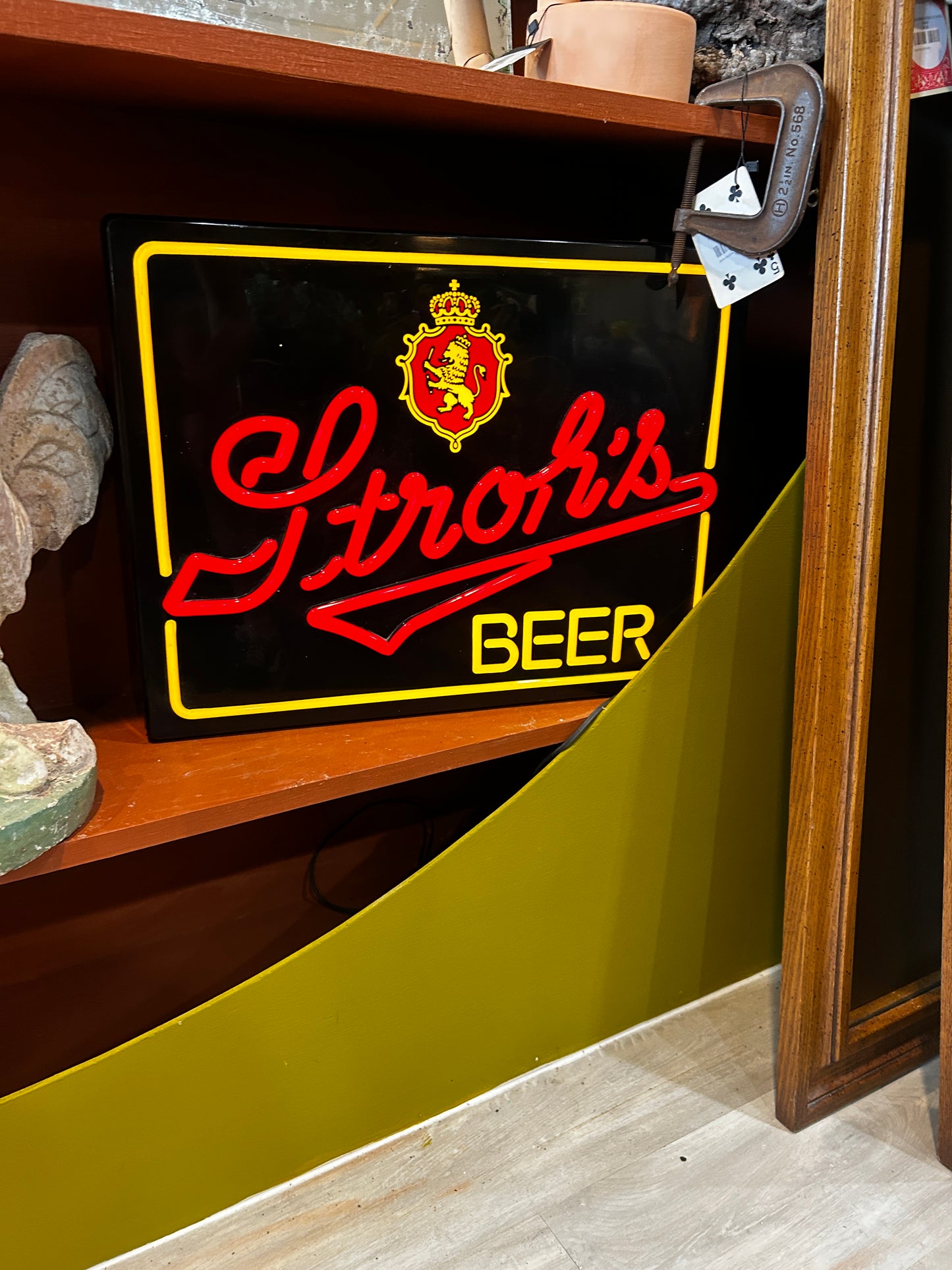 Stroh’s Beer Sign 1970’s