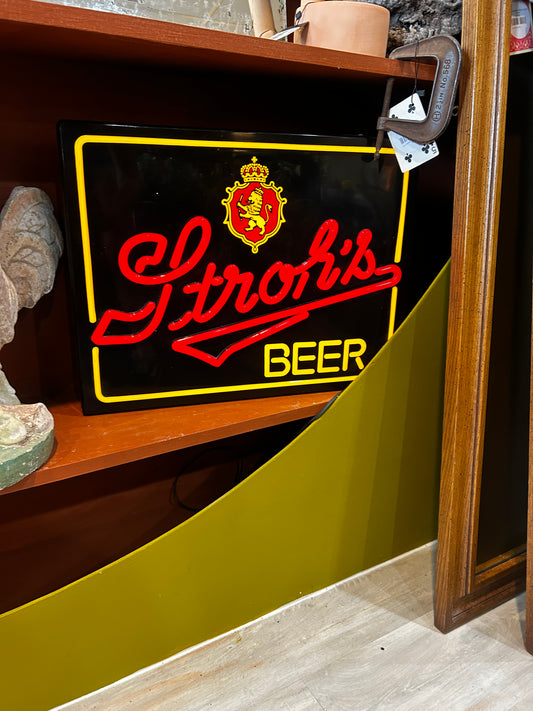 Stroh’s Beer Sign 1970’s