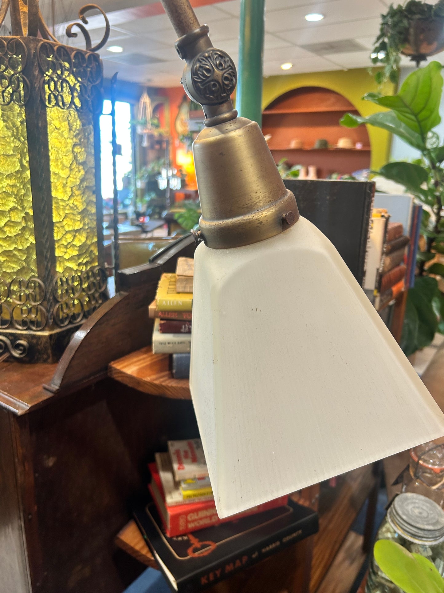 Vintage Ott-Lite Solid Brass Floor Lamp