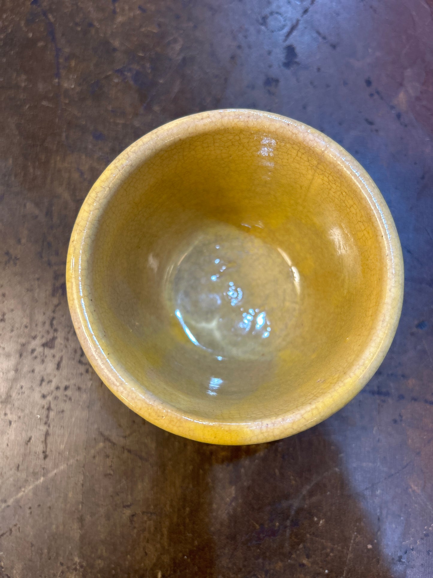 Small Butter Yellow Crock Bowl