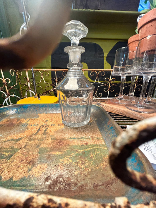 Vintage Glass Liquor Decanter