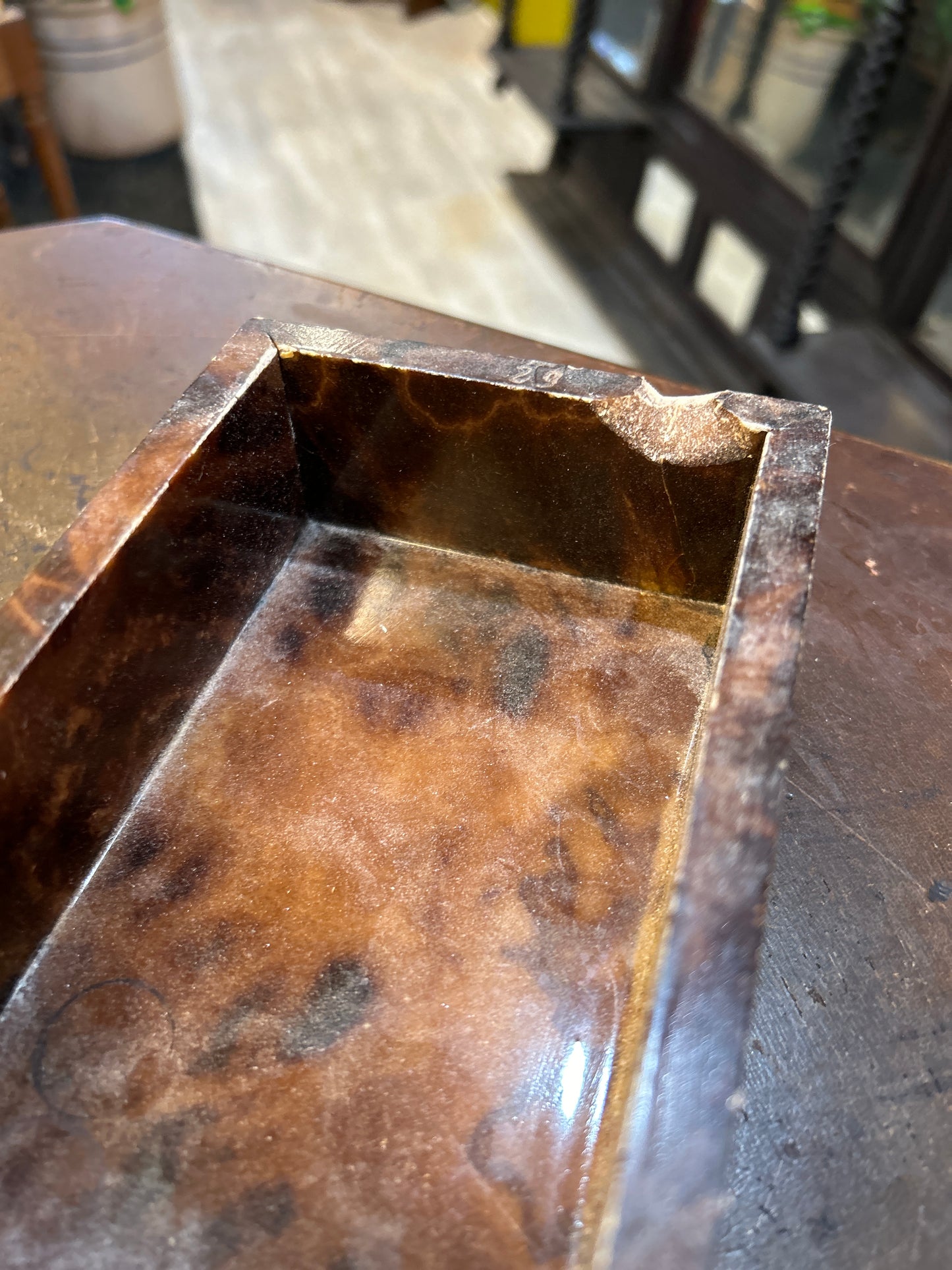 Vintage Italian Alabaster Jewelry Box- Well Loved but Rare