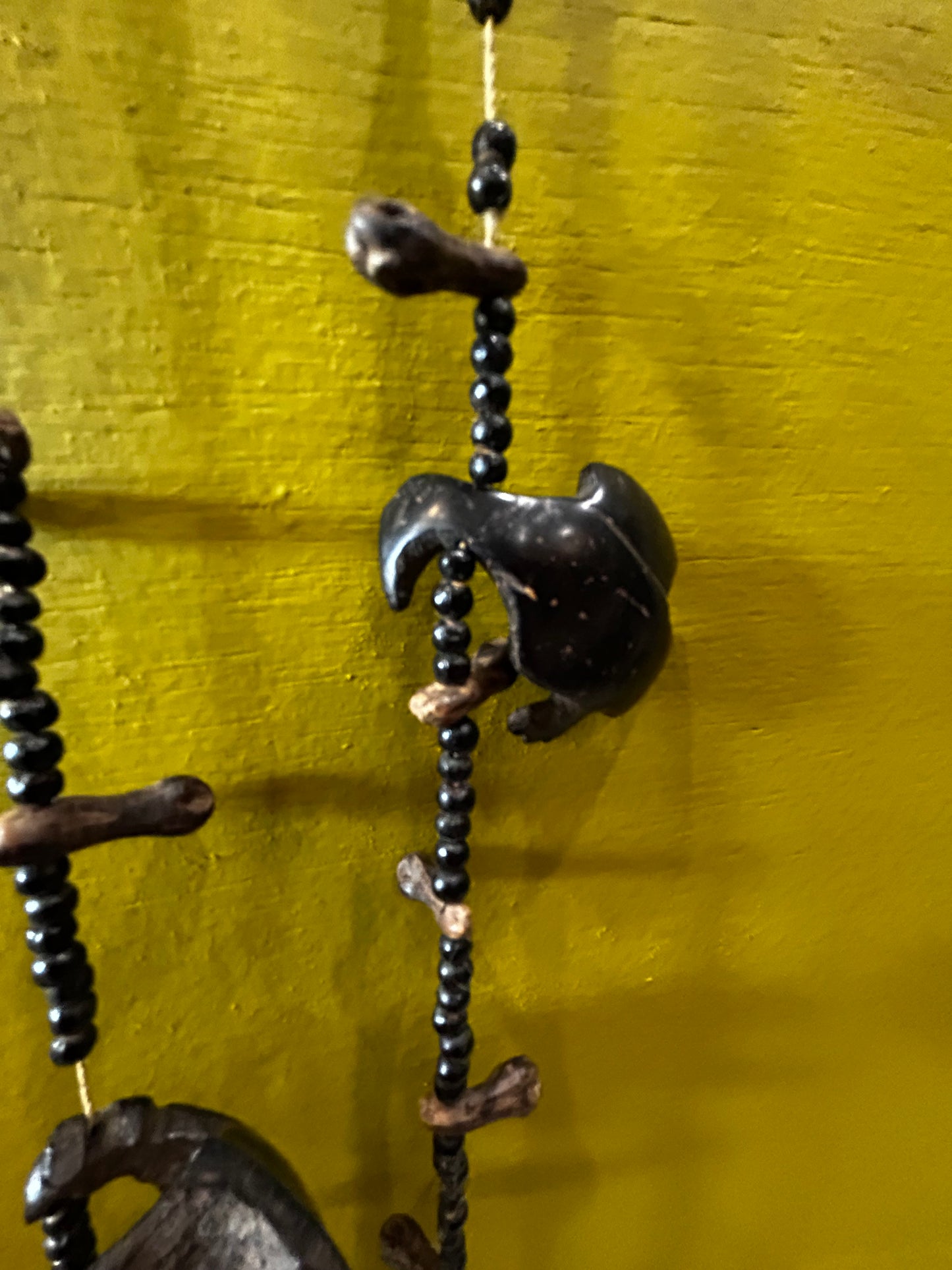 Vintage Hand Carved /Shaved Bird Fetish Necklace