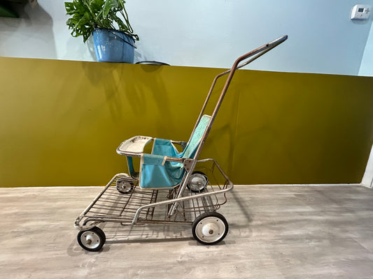 Vintage 1950’s Stroller- Teal Blue Beauty