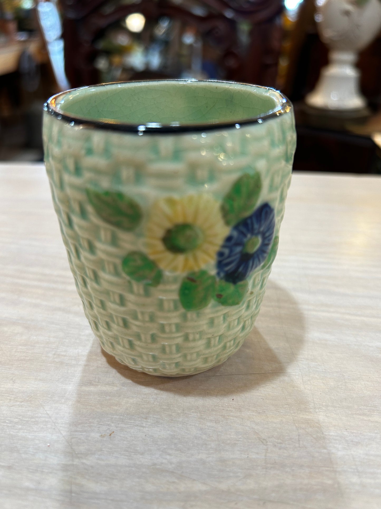 Vintage Majolica Bud Vase/Cup
