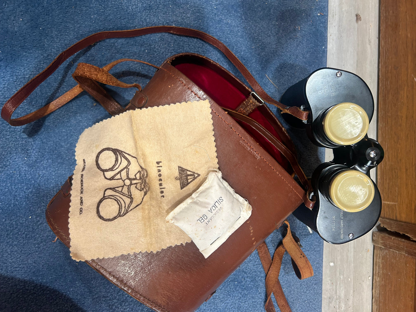 Vintage Tower Binoculars and Lather Case