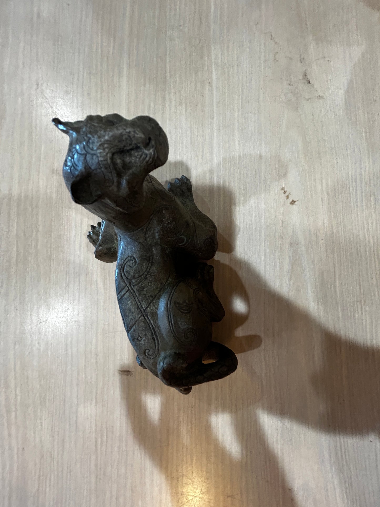 Bronze Reclining Tiger-Museum Of Metropolitan Arts Zhou Dynasty Tiger- 1987