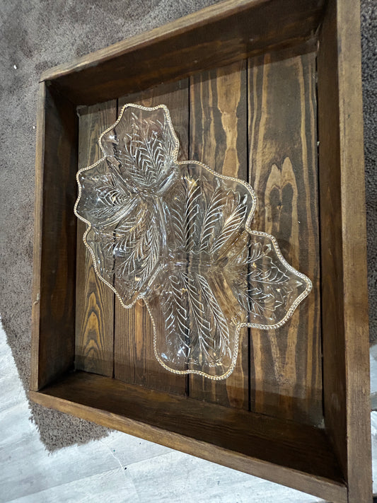 Vintage Jeanette Sectioned Glass Dish