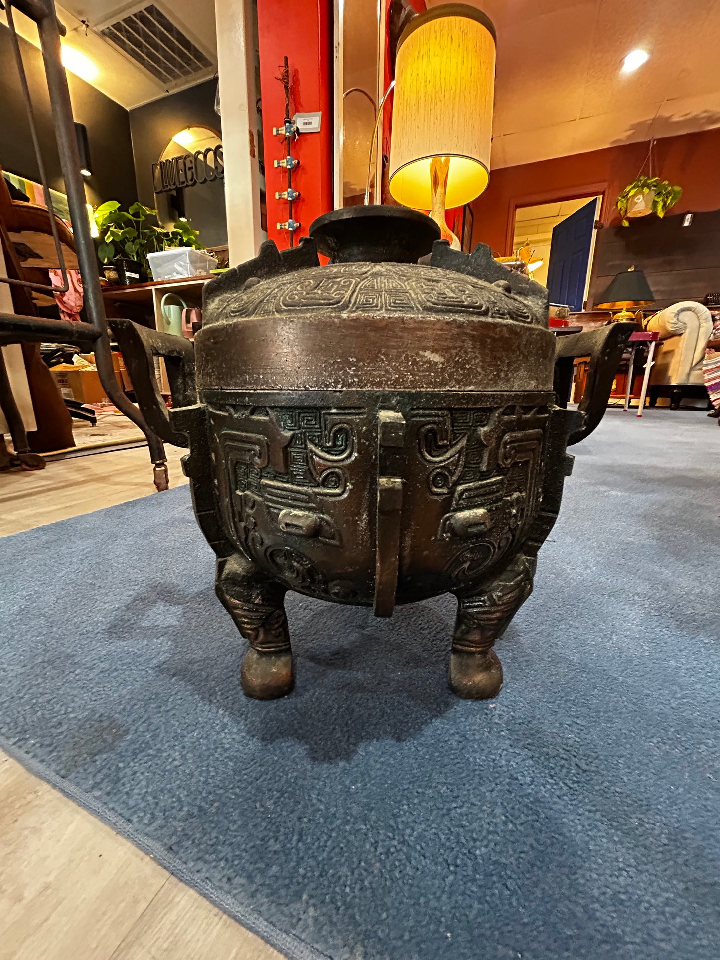 20th Century James Mont-Style Ice Bucket- Bronze