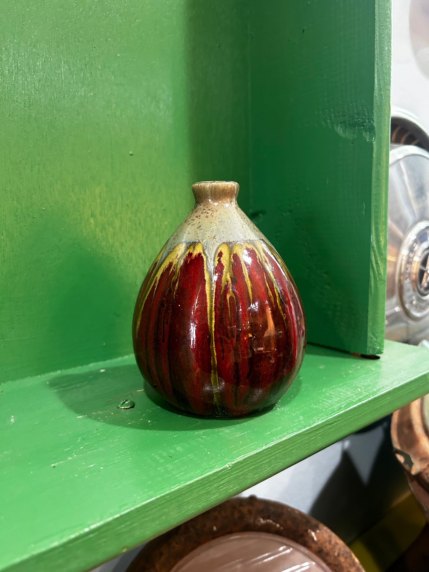 MCM Drip Glaze Small Mouth Small Vase