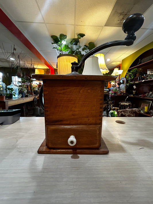 Vintage Wooden Coffee Grinder