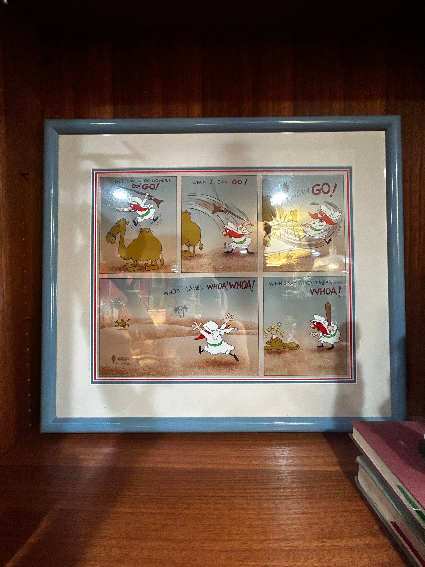 Friz Freleng, Yosemite “Sahara Sam” Animation- Signed and Framed -RARE