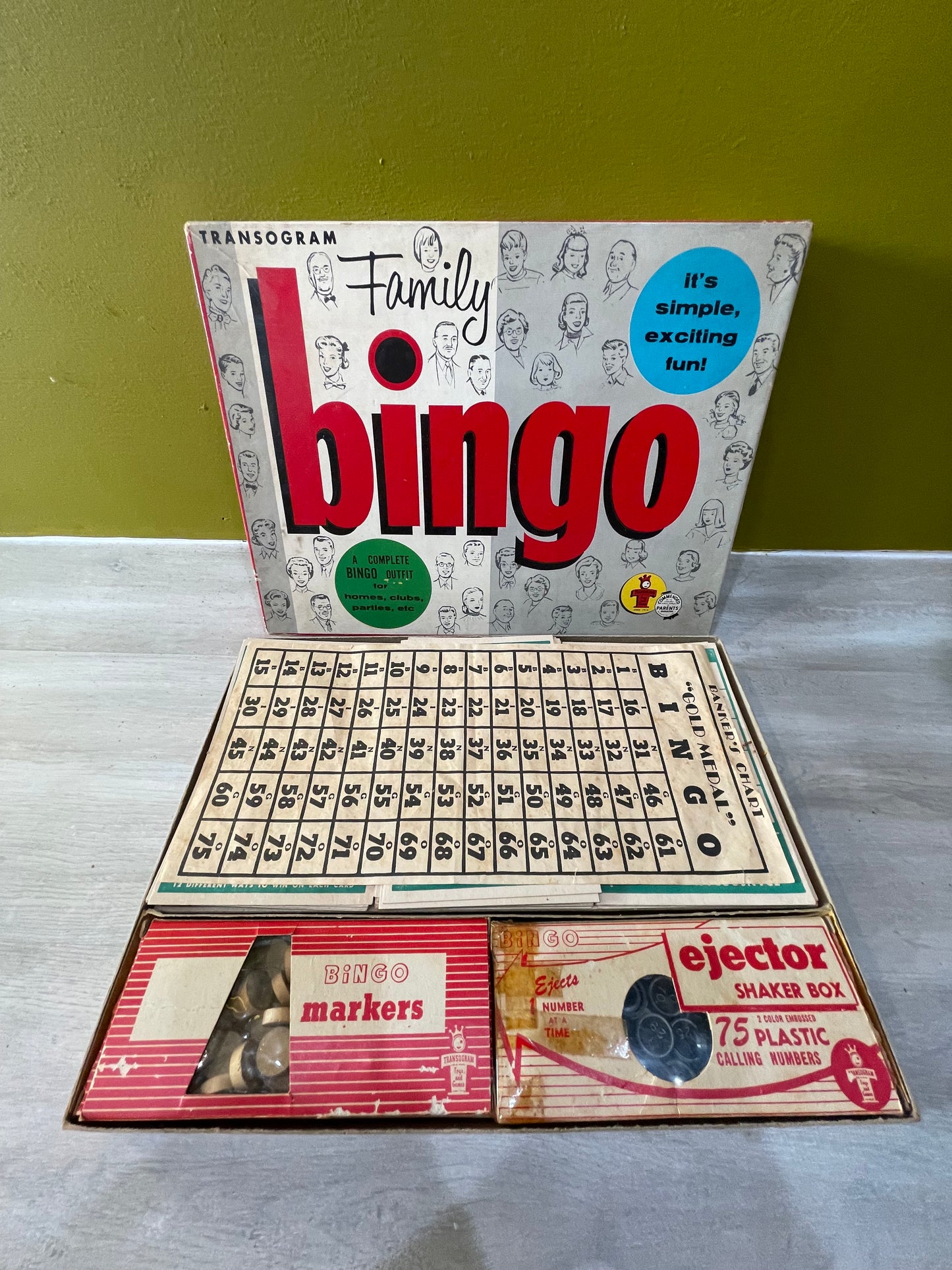 Vintage Bingo Game- Complete and Full Set
