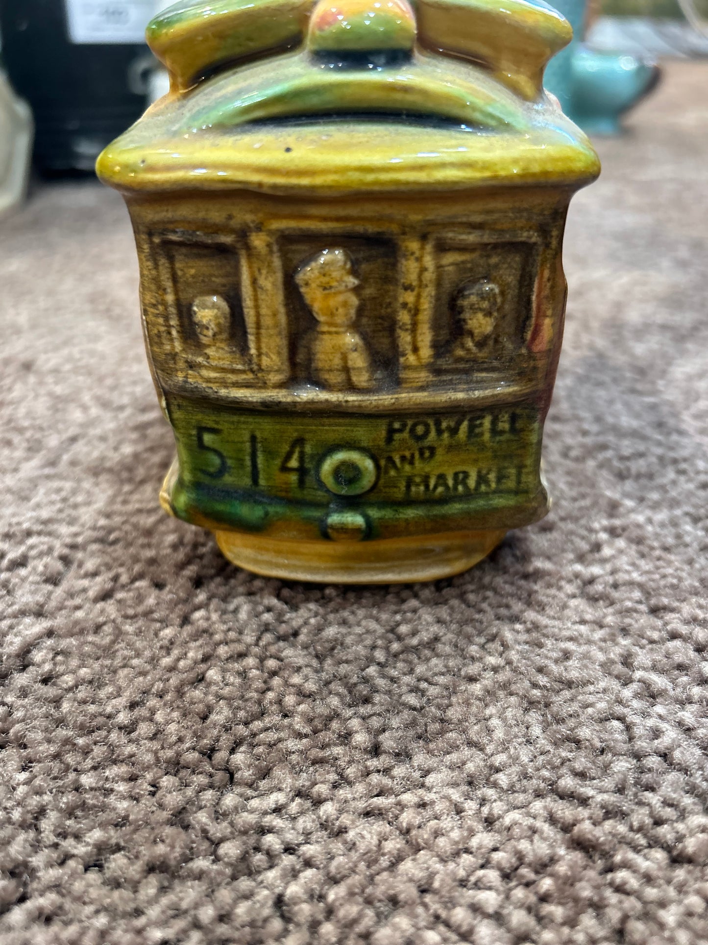 Vintage Powell and Mason Trolly Car Planter