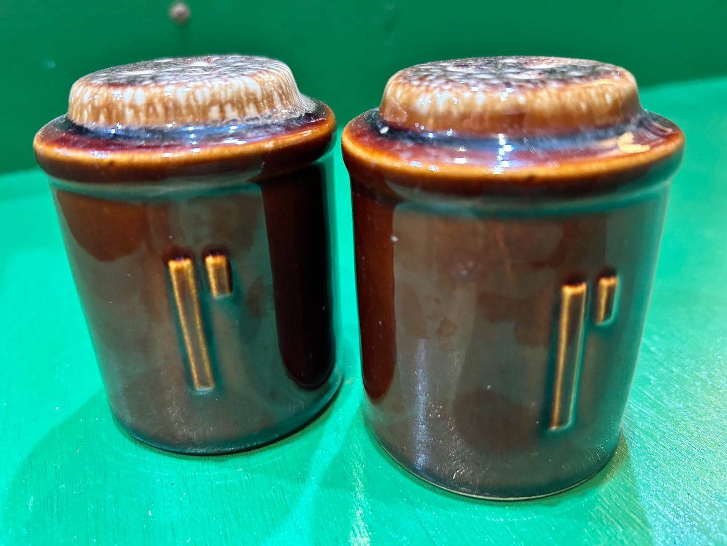 MCM Hull Pottery -Salt and Pepper Shaker Set