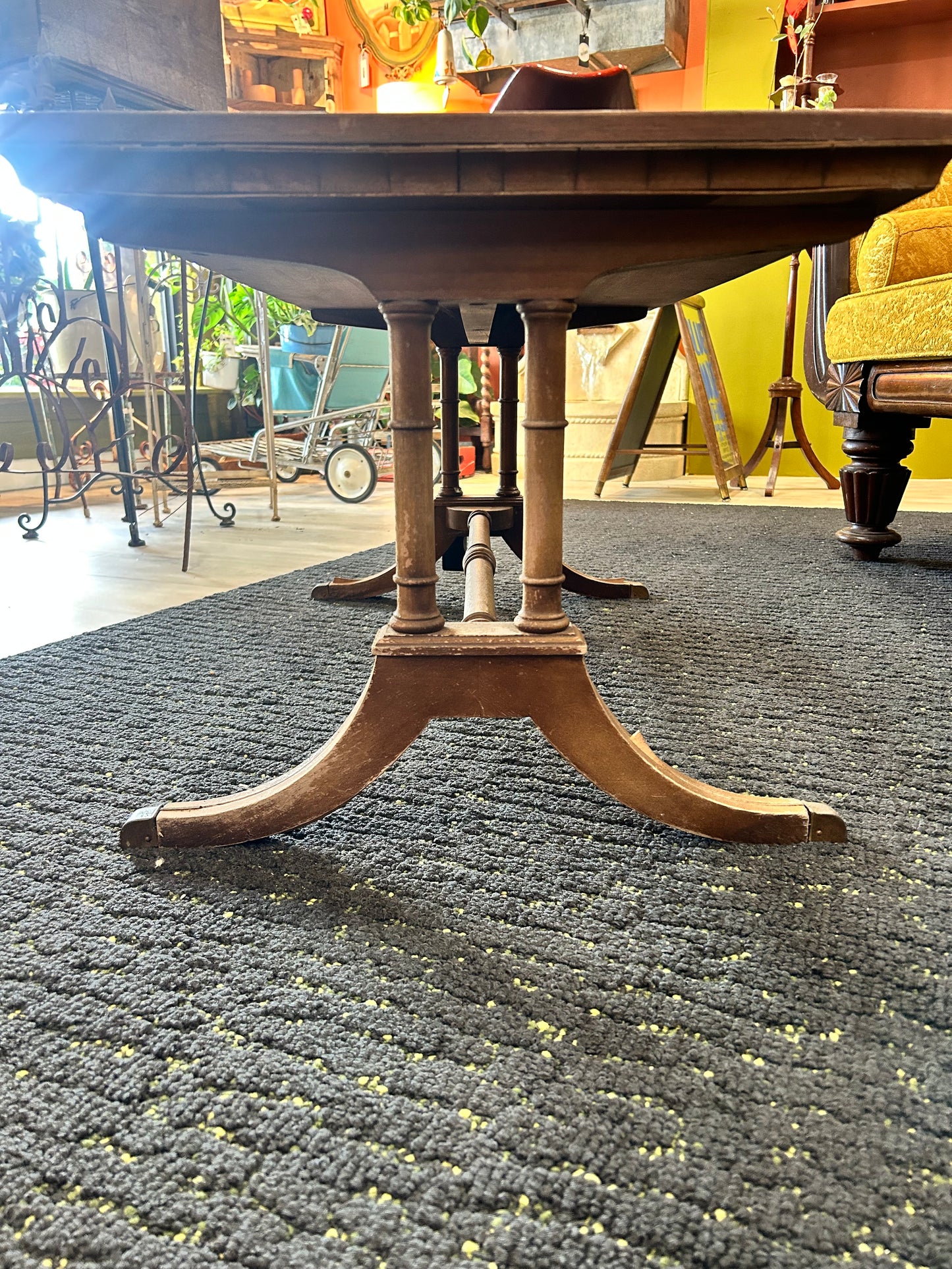 Antique 1900’s Pie Crust Rim Mahogany Coffee Table- Imperial Stamped