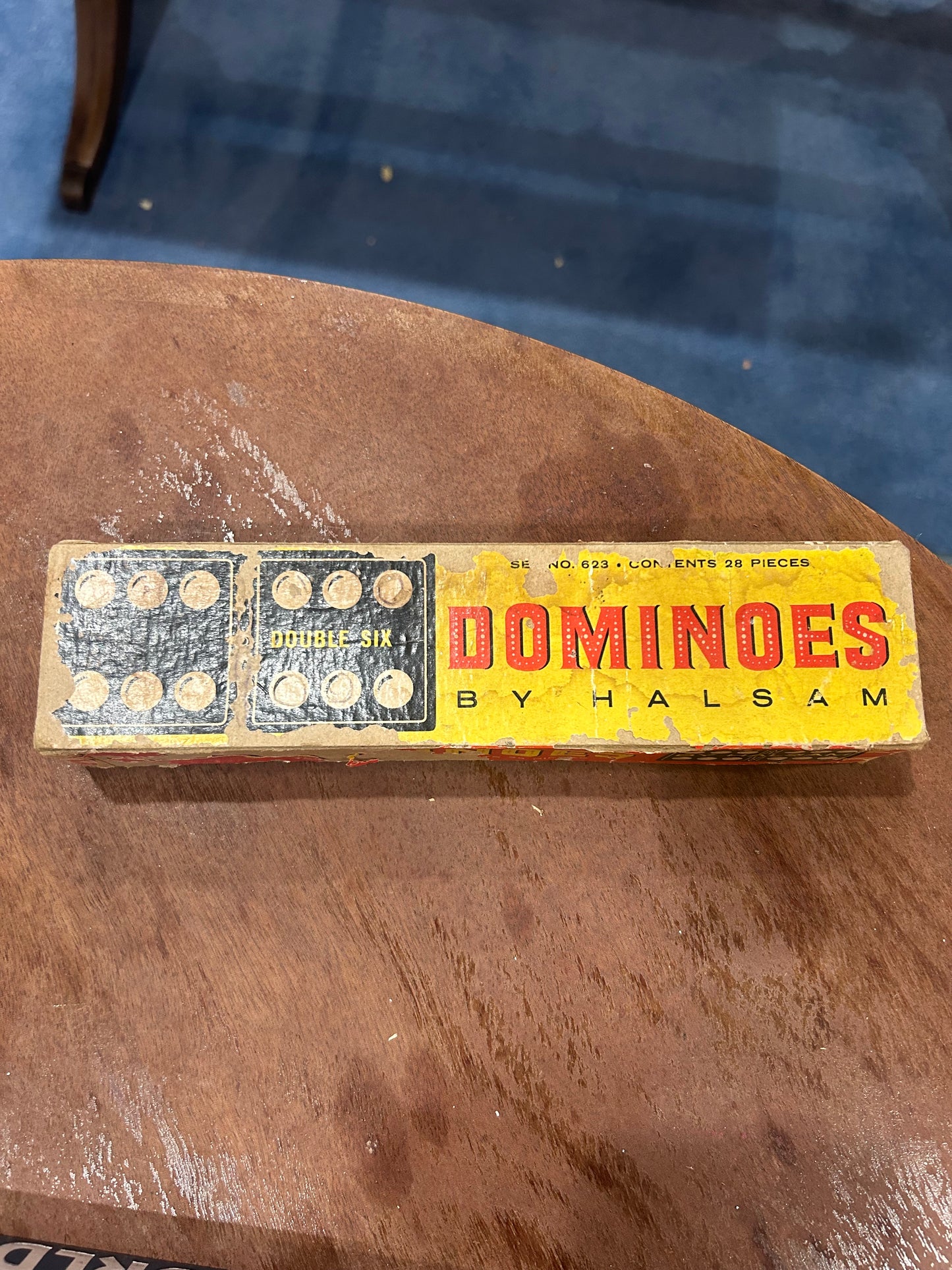 Halsam Double Six Wooden Dominos- Full Set