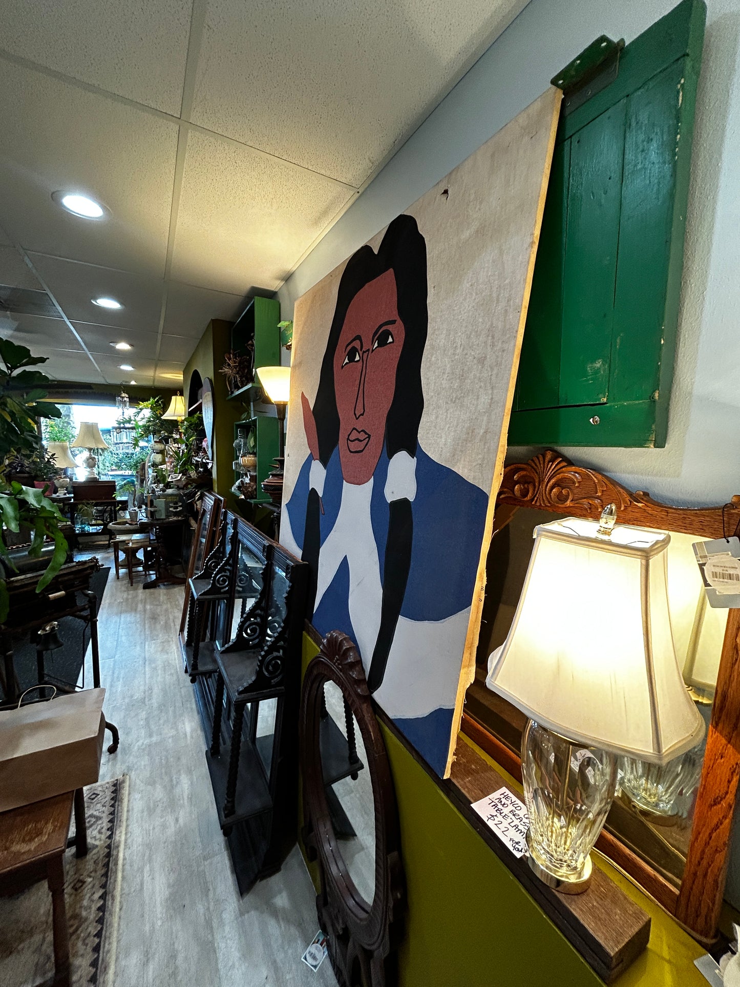 Large Original Native American Silk Screen Art 48X48