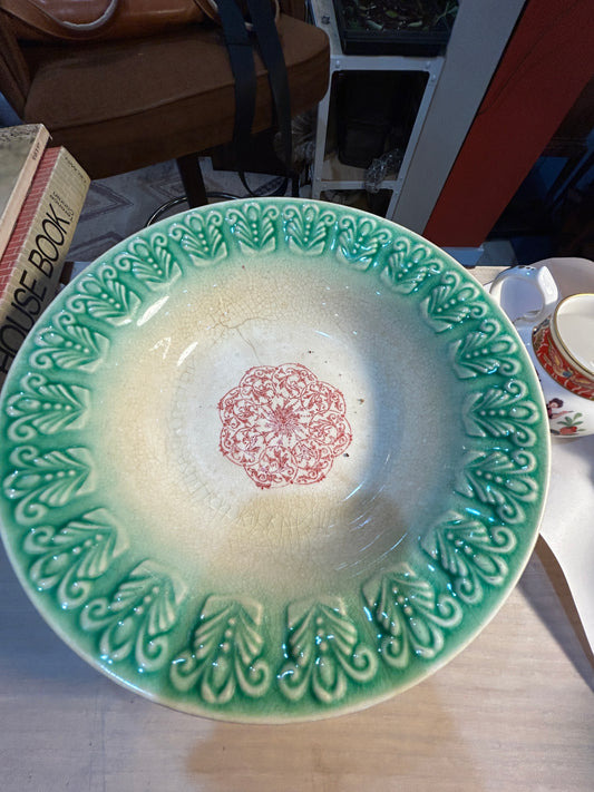 Vintage Ceramic Embossed Bowl