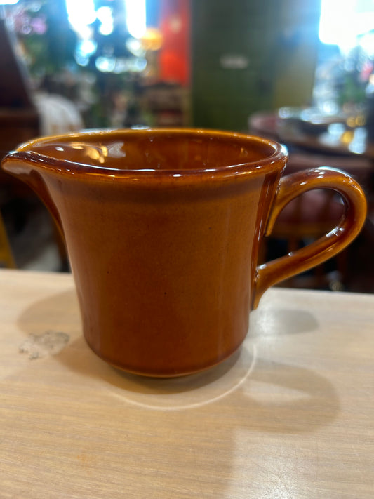 McCoy Small Brown Creamer Pitcher