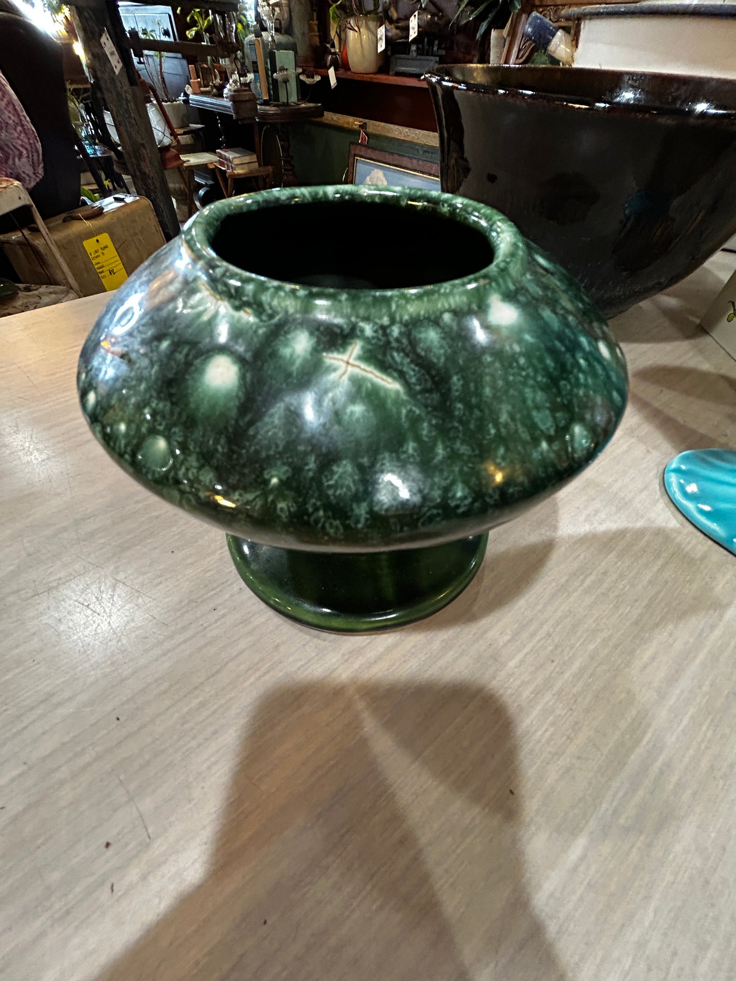 Green MCM White WashGoblet Planter