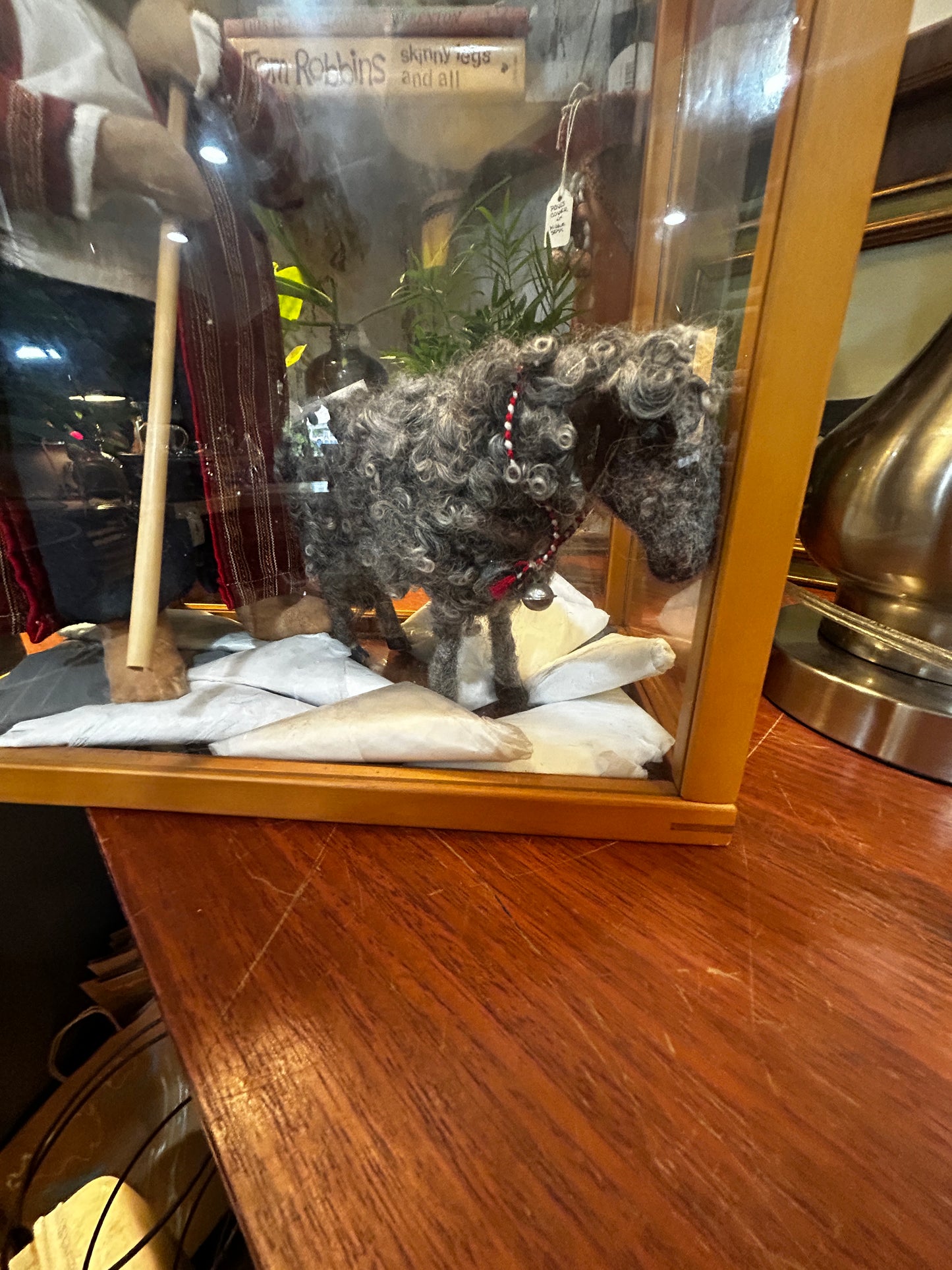 Handmade Literal Wandering Jewish Shepherd and Sheep