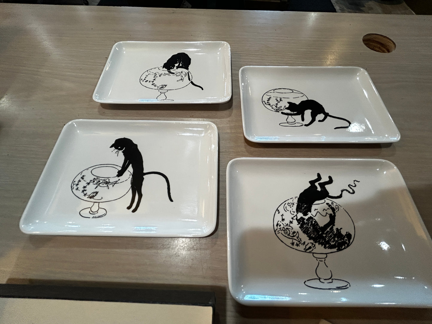 Theophile Steinlen- All About Cats Set of Melamine Snack Trays