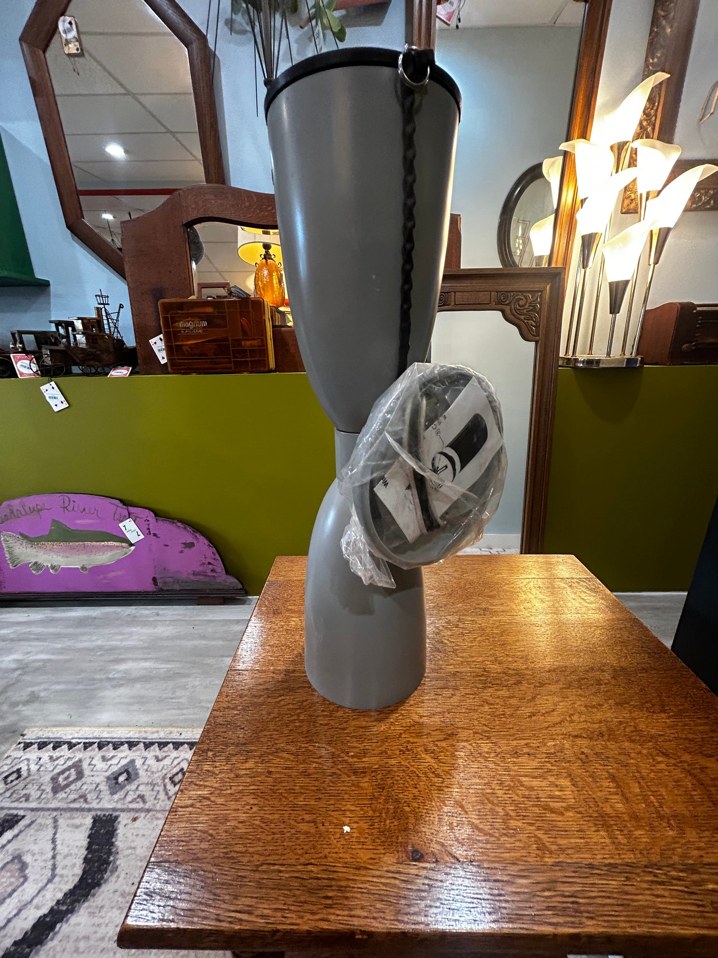 Grey MCM Light Fixture