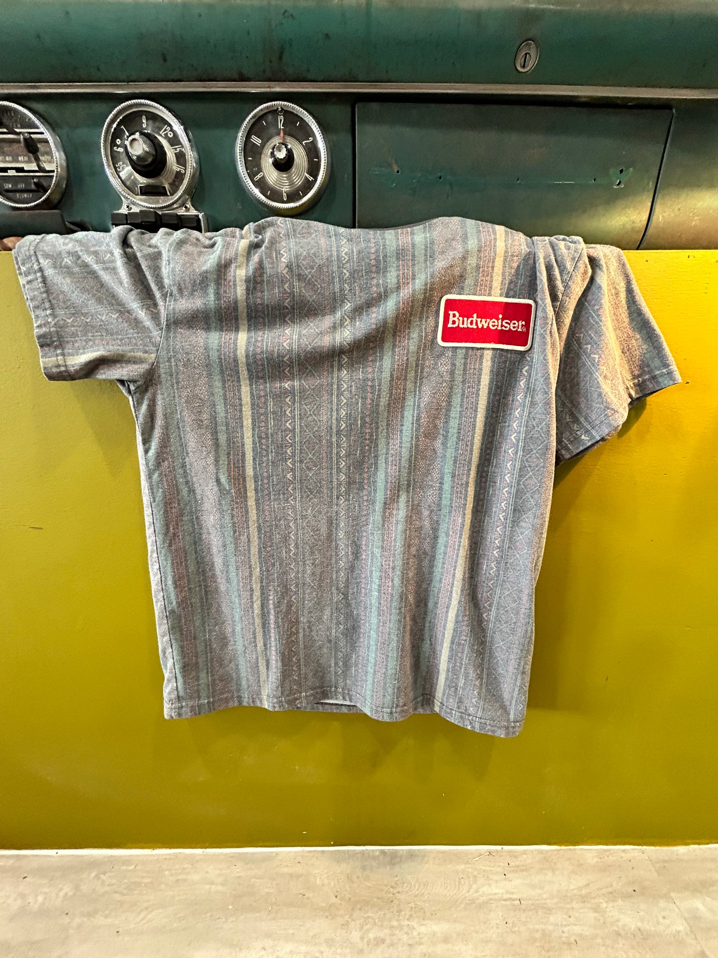 Vintage Budweiser Patch on Vintage T- M