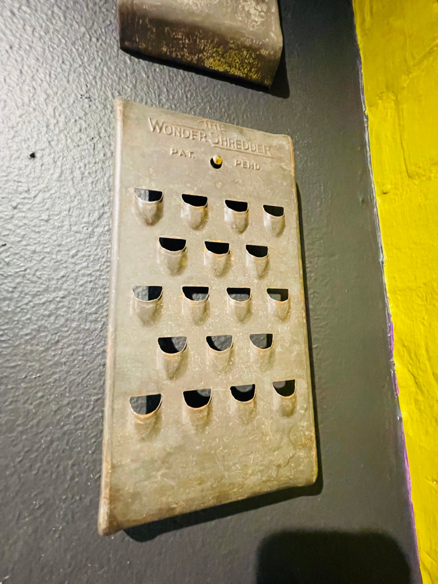 Antique 1930’s Wonder Shredder- Original Use or Towel Holder