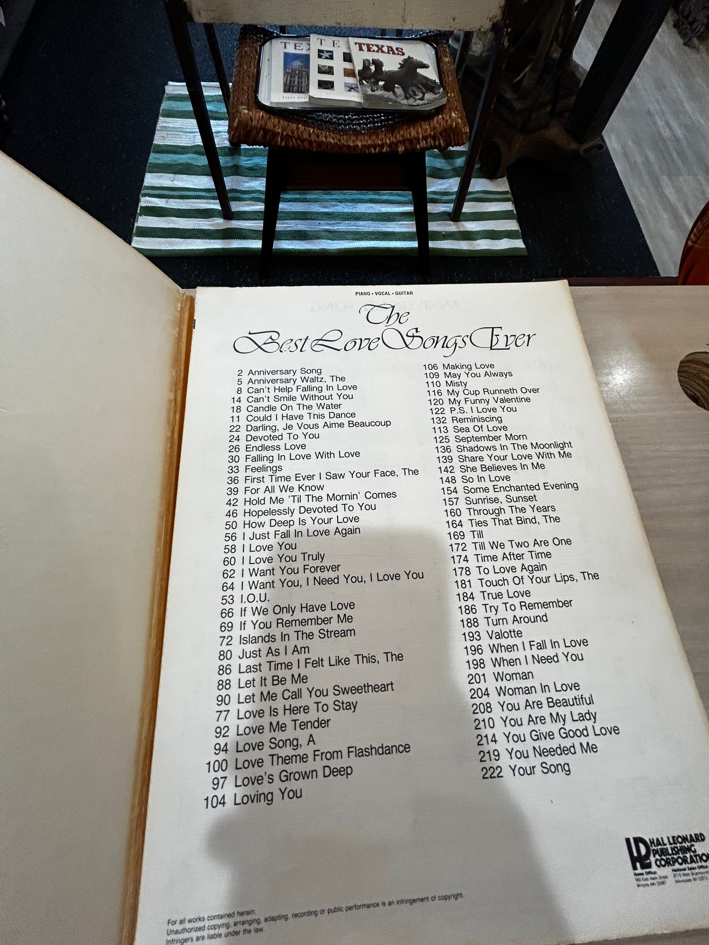 Best Love Songs Ever Music Book