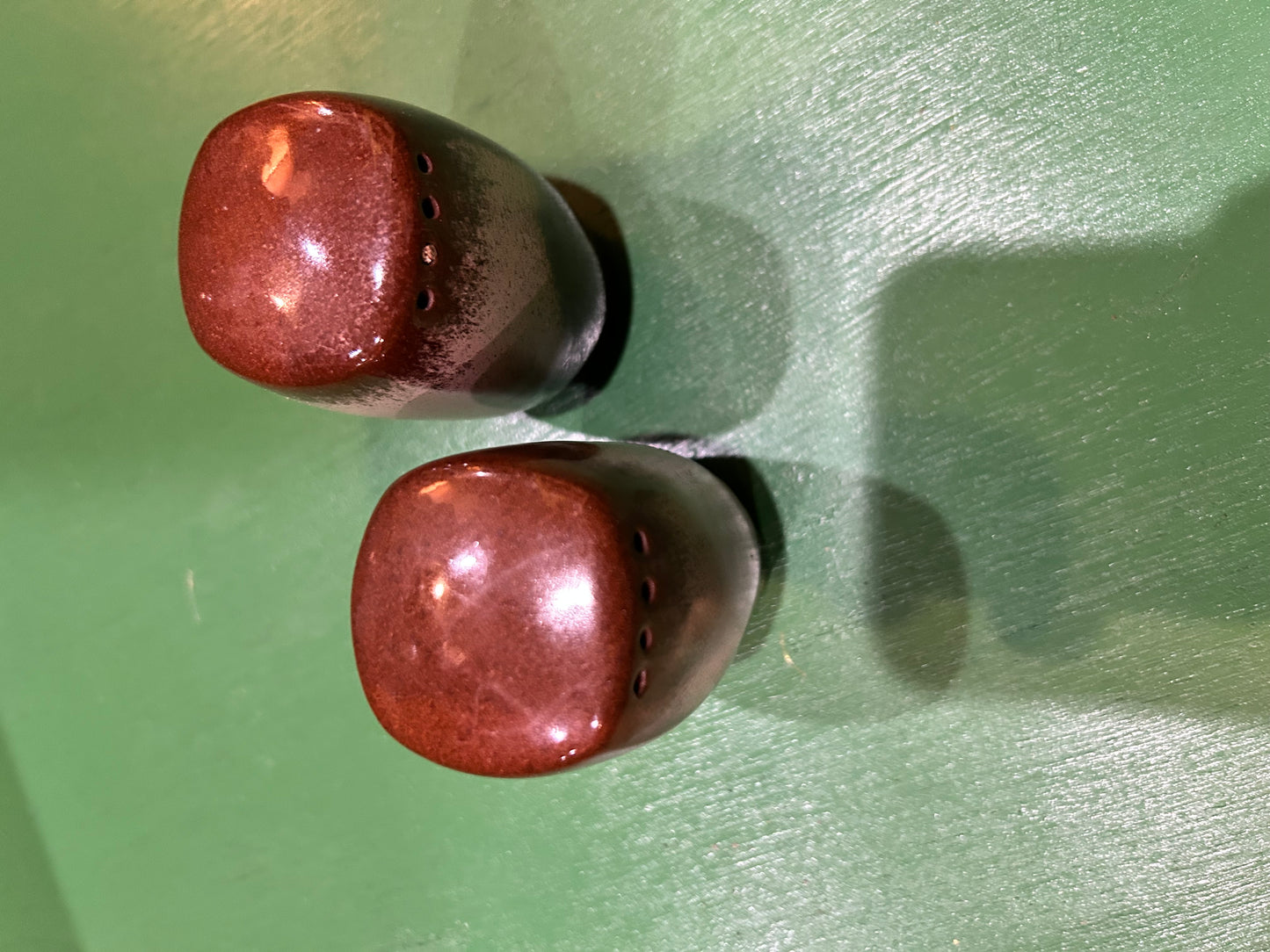 Vintage Frankoma- Two Toned Salt and Pepper Shaker Set