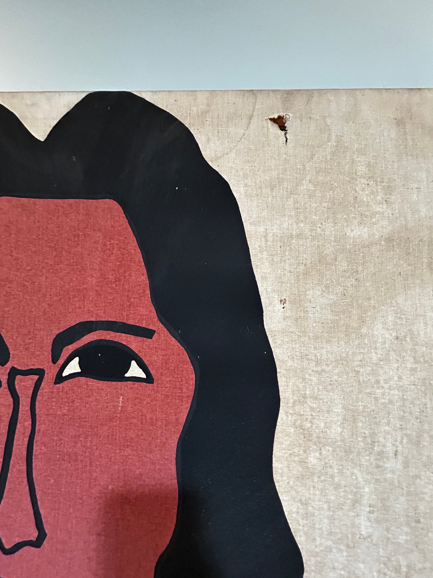 Large Original Native American Silk Screen Art 48X48