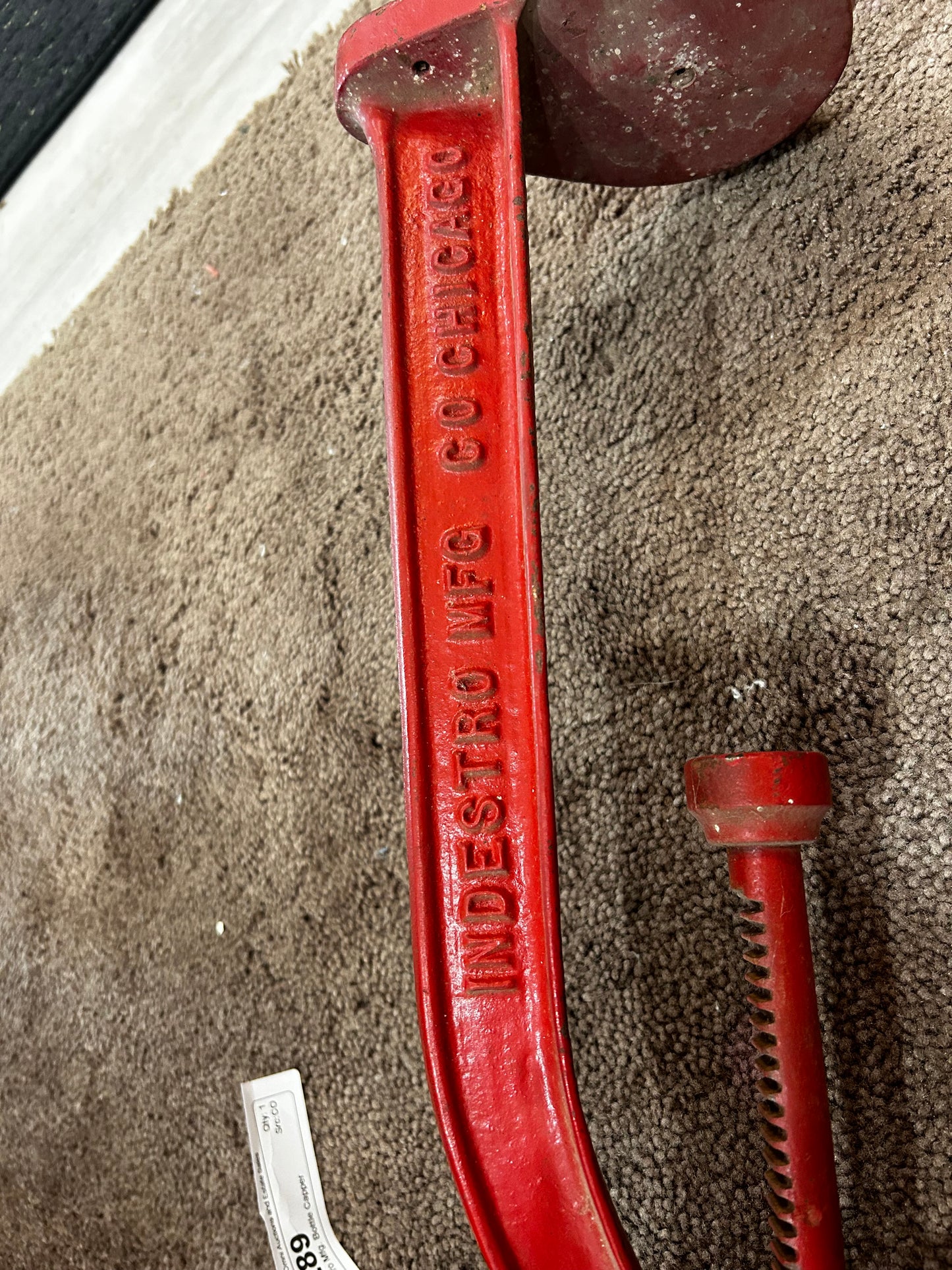 Vintage Indestro Mfg. Cast Iron Bottle Capper Tool