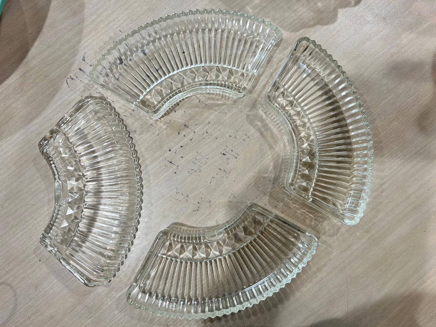 Kromex Lazy Susan Serving Dishes- Set of 4