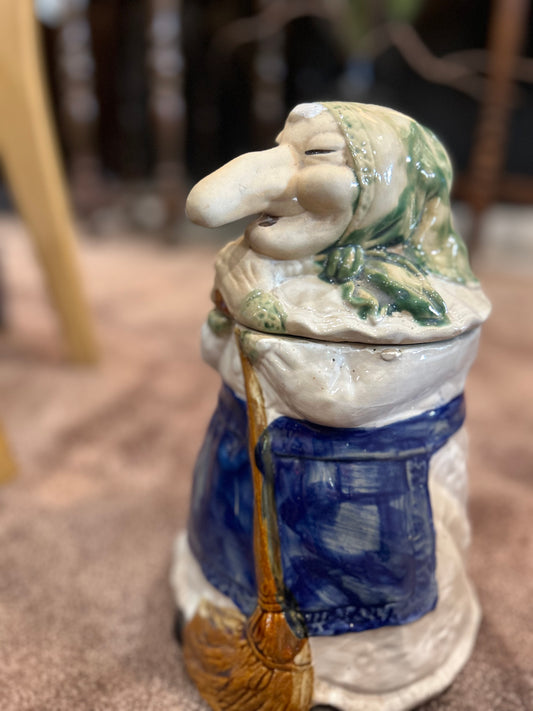 RJ Drinkwater- Scandinavian Cookie Jar- Witch Baba Yaga