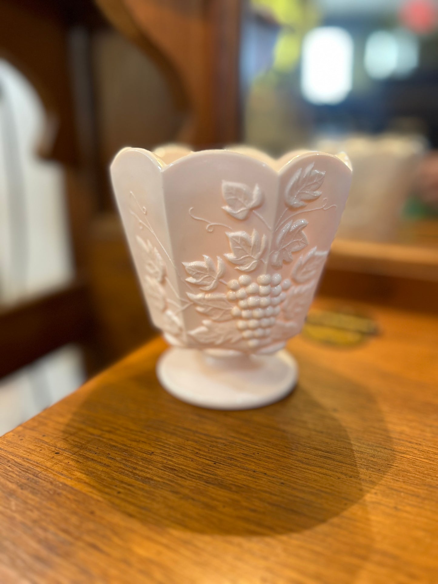 Vintage Pink Milk Glass- Napco Ceramics