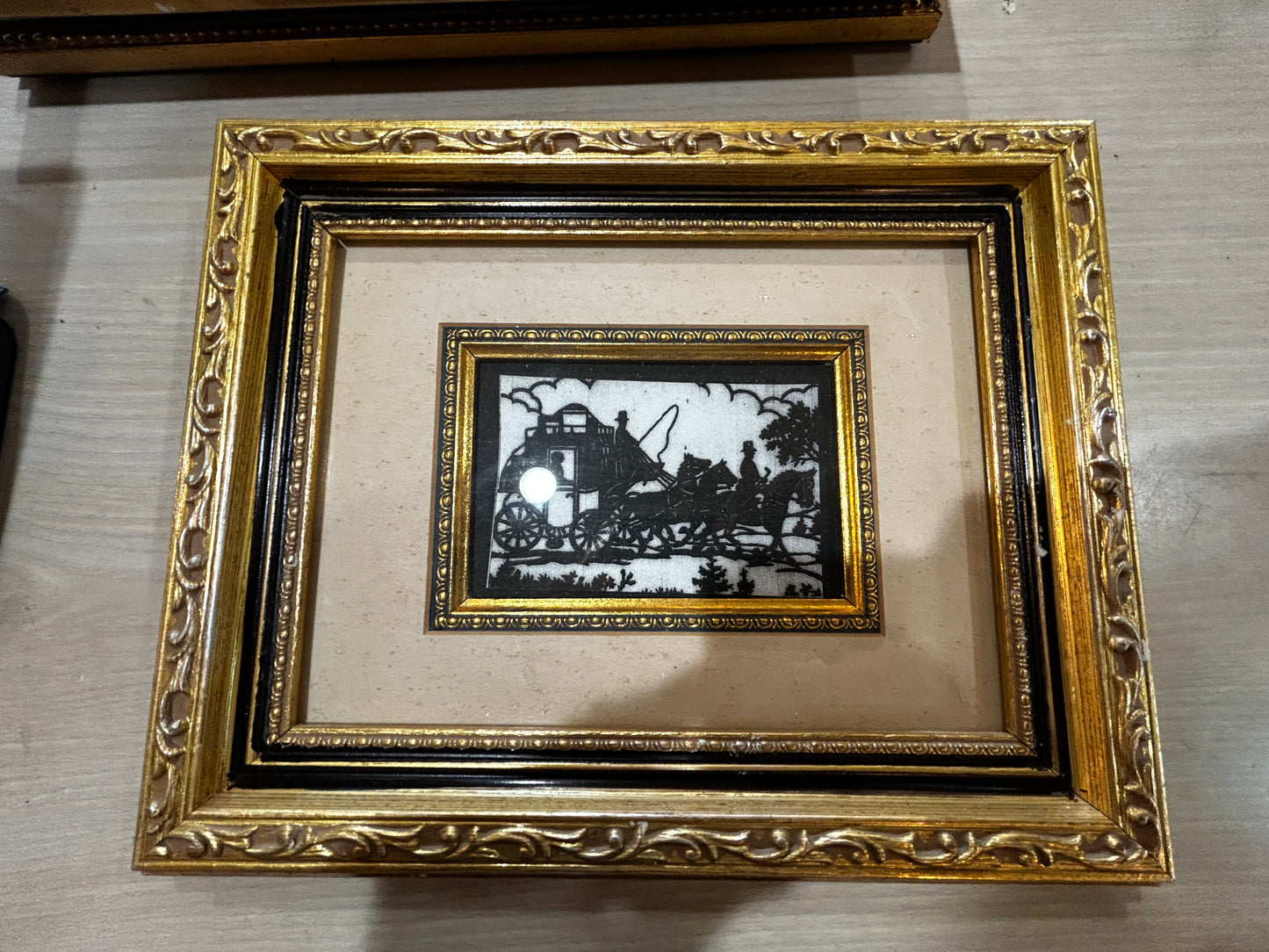 Framed Horse and Buggy