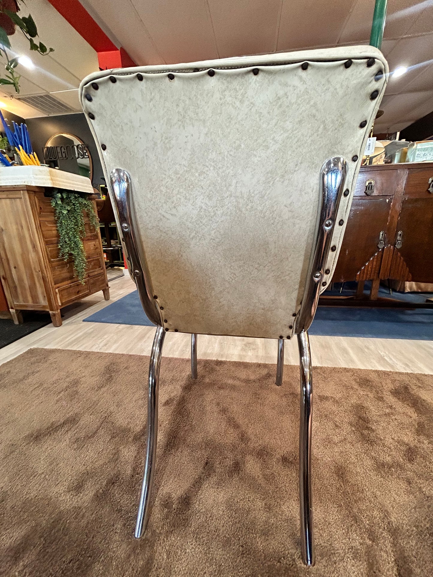 Vintage MCM Vinyl Curvy Chromes- 3 Total