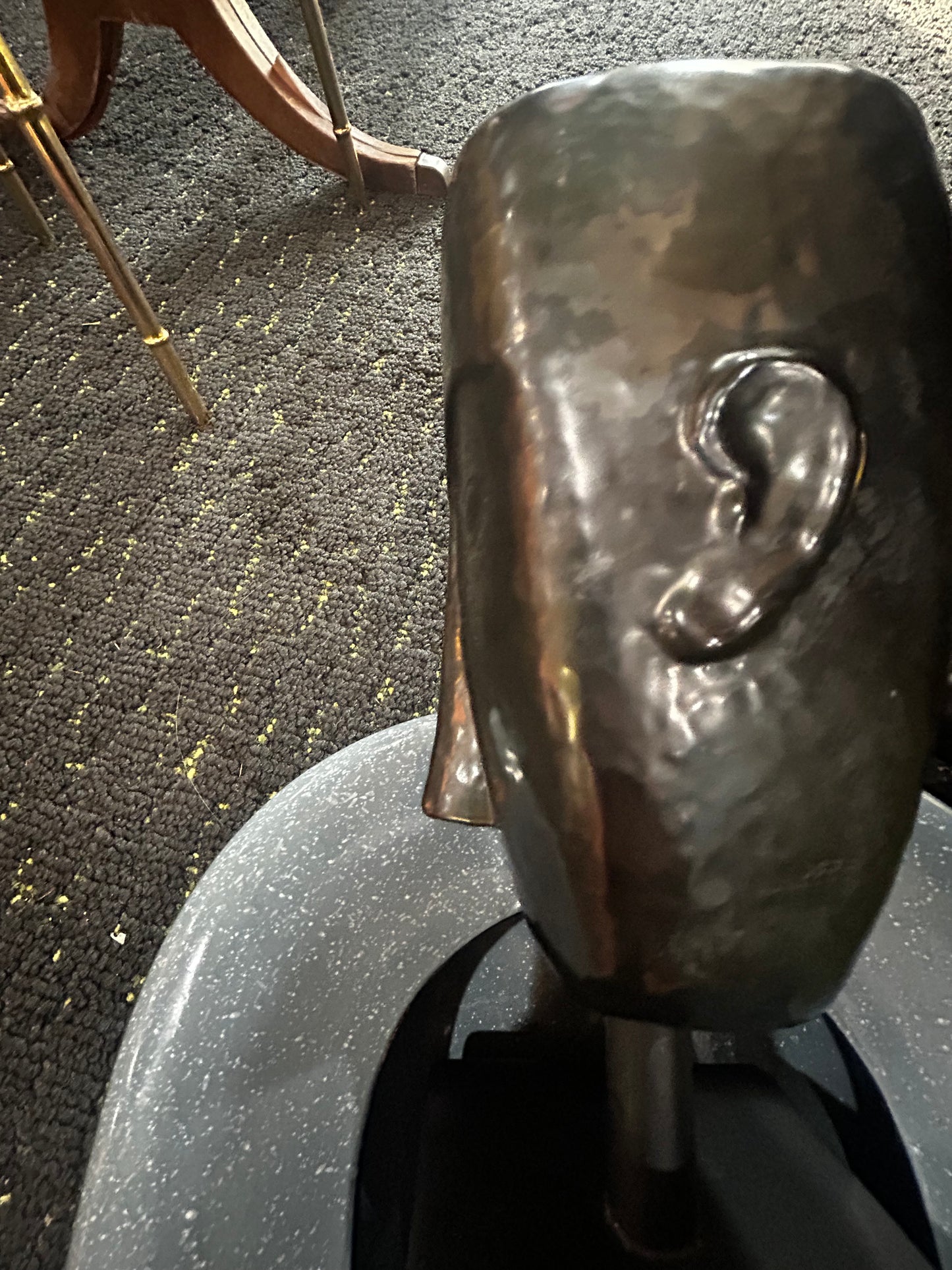 Metal Sculpture on Stand