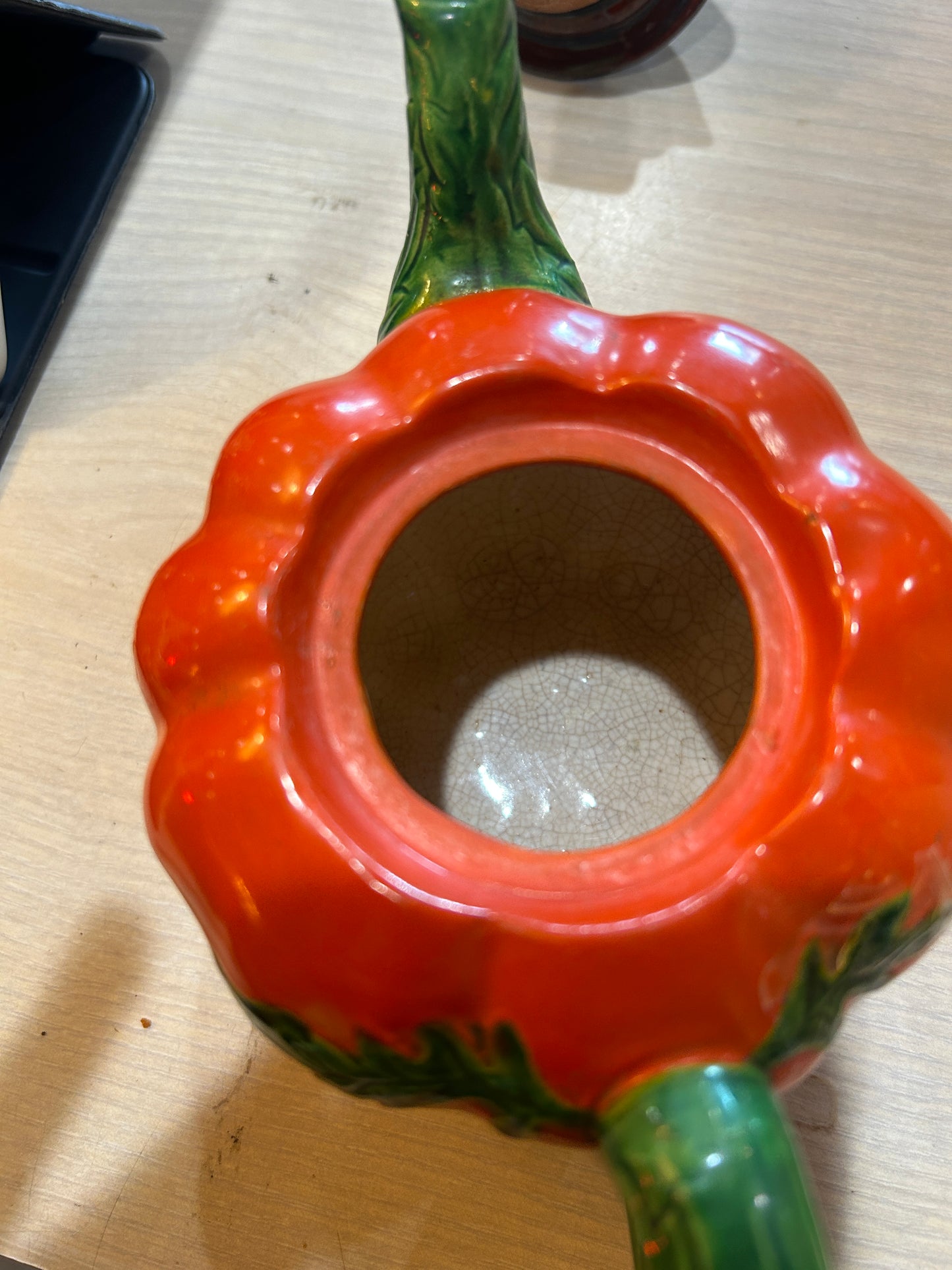 Vintage Maruhon Hand Painted Tomato Teapot