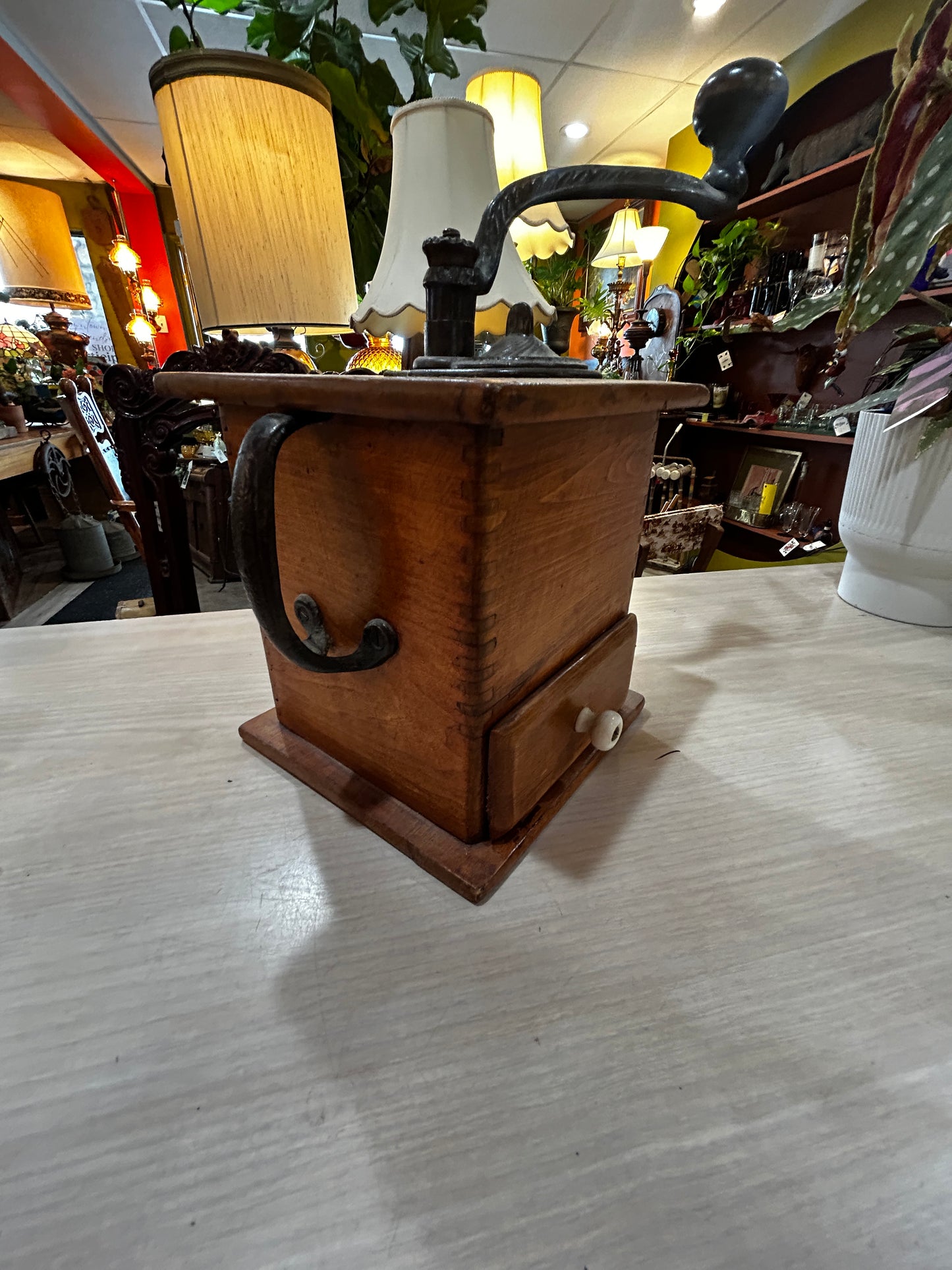 Vintage Wooden Coffee Grinder