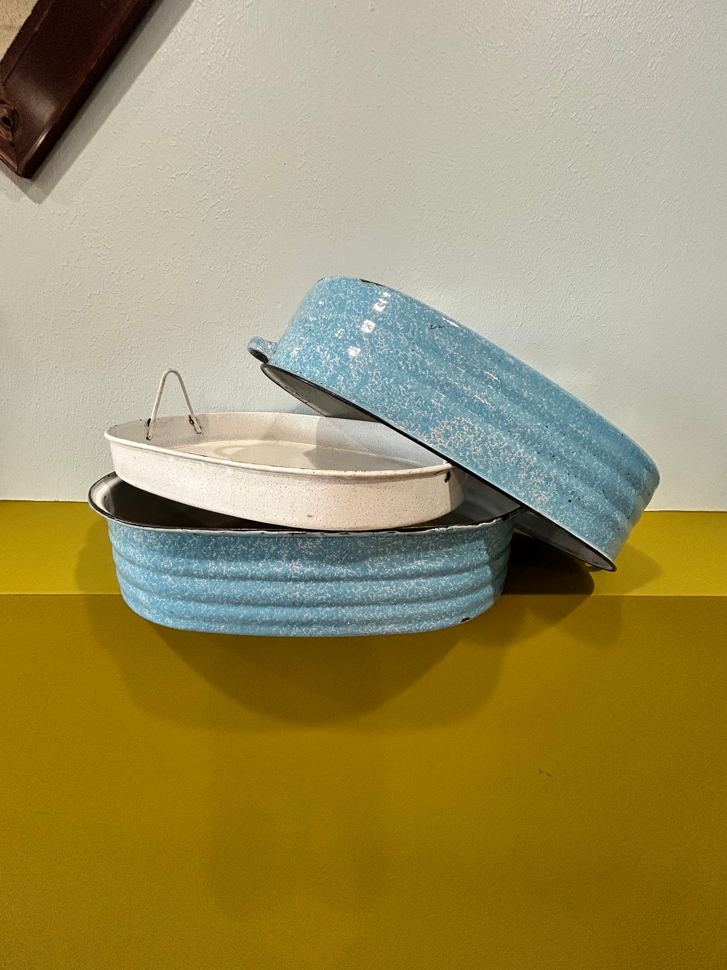 REED Robin’s Egg Blue Antique Roaster 1911