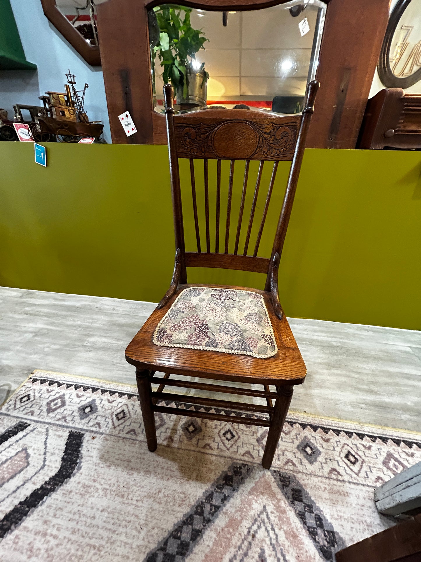 Turn of The Century Pressed Back Chair