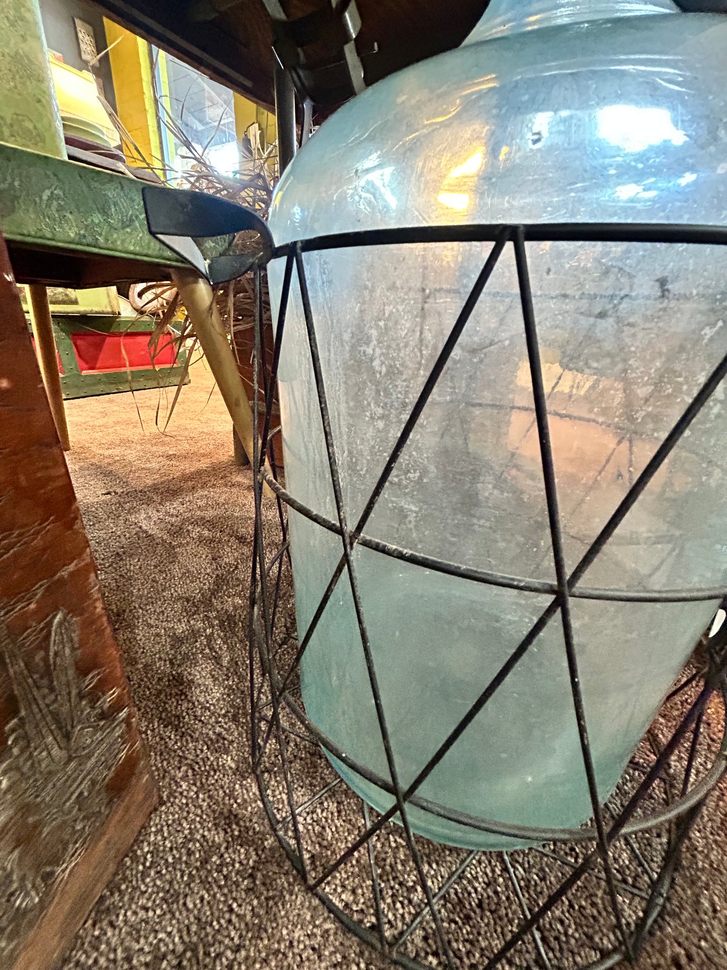 Old Metal Basket- (Jar Not Included)